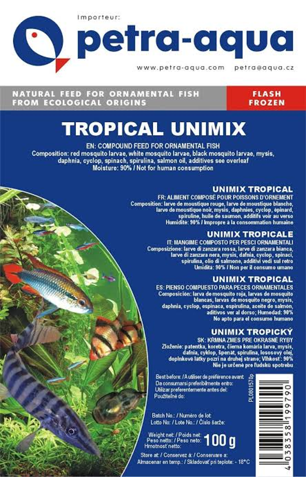 petra aqua Unimix Tropical - 100g blister