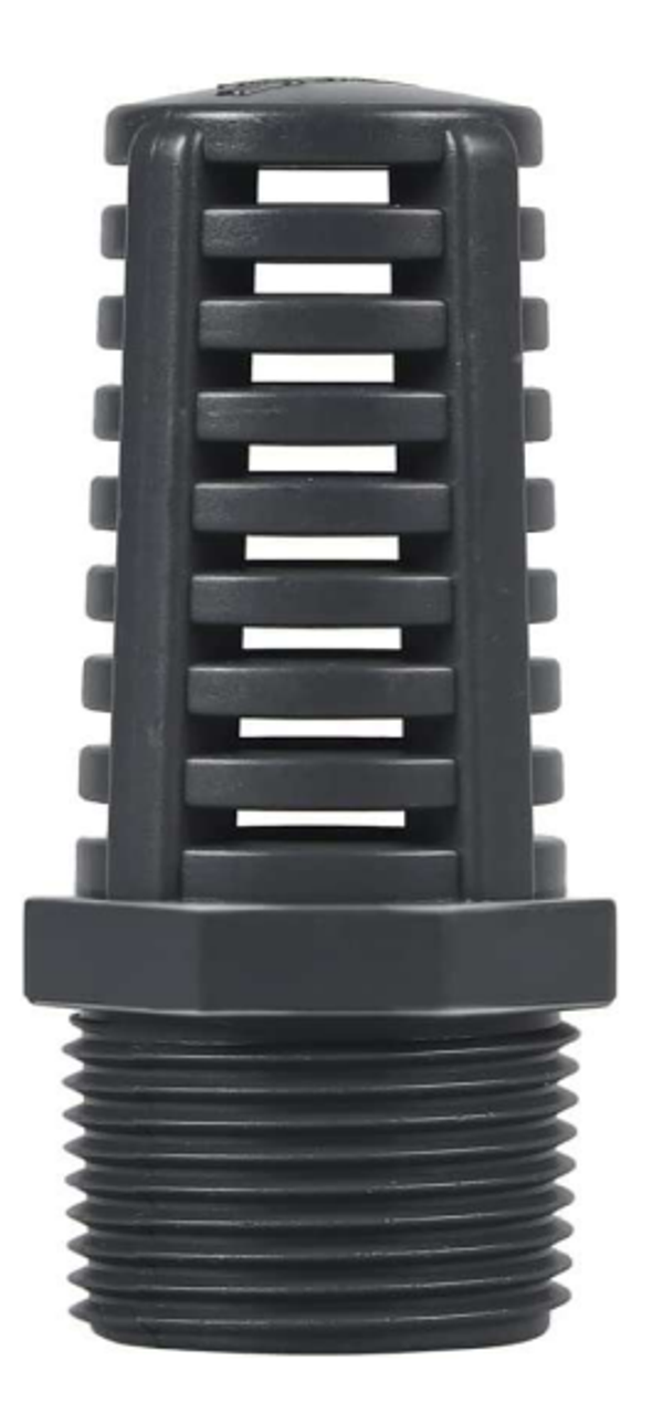 Grey Threaded Suction / Overflow Strainer