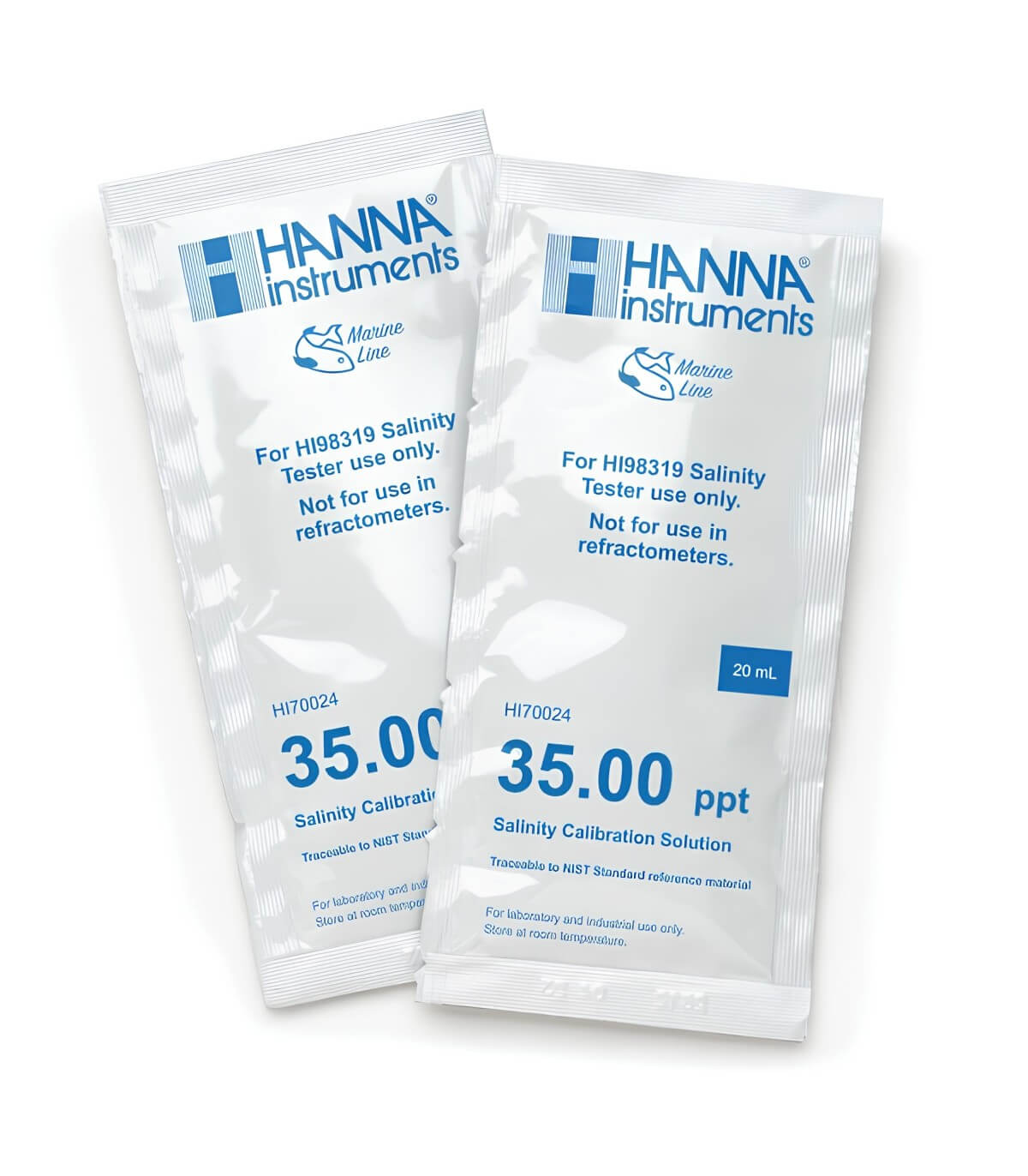 Hanna Salinity Standard 35.00ppt,  20ml sachets