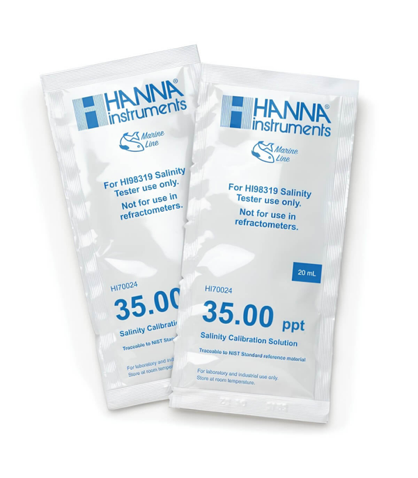 Hanna Salinity Standard 35.00ppt,  20ml sachets
