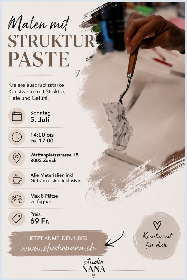 Malen mit Strukturpaste – Kreativität zum Anfassen
