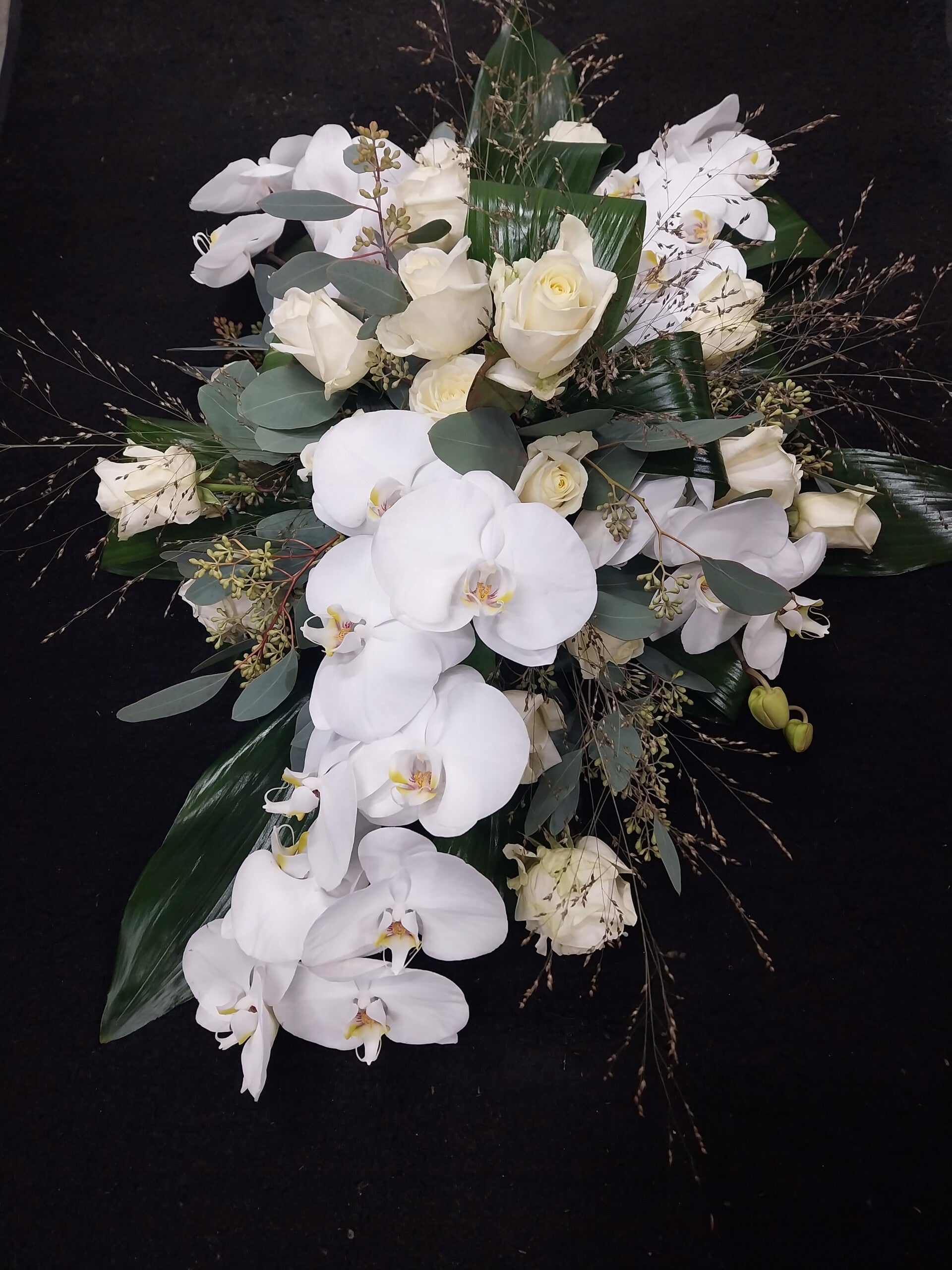 Rouwboeket Orchidee Linda's Bloemdecoratie