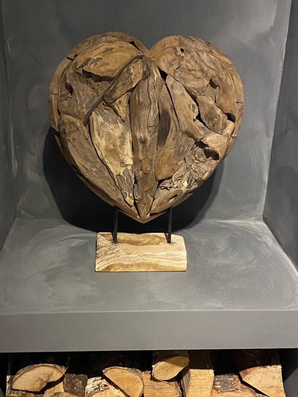 Groot houten hart