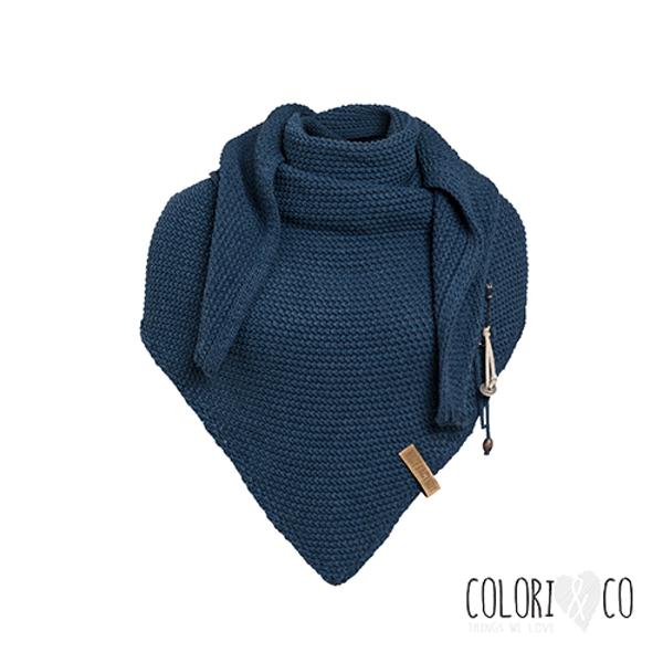 Knit Factory Omslagdoek - Blauw