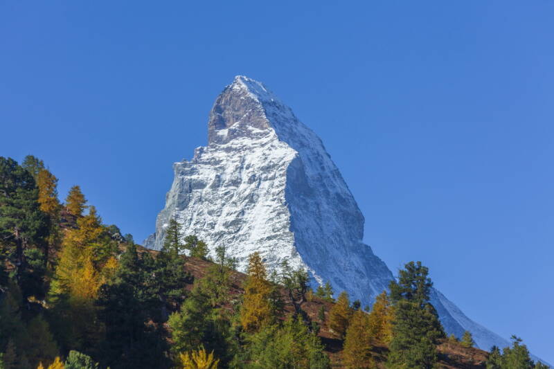 Matterhorn, Zermatt, Wallis, Schweiz, Herbst