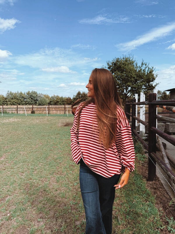 Burgundy long sleeve