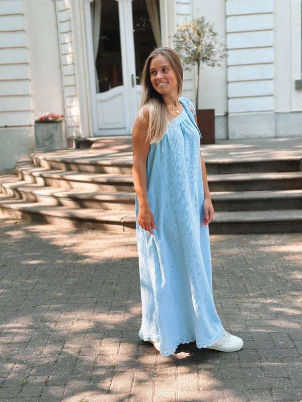 Long tetra dress - babyblue