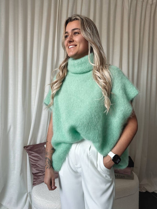 Alpaca knit - mintgreen