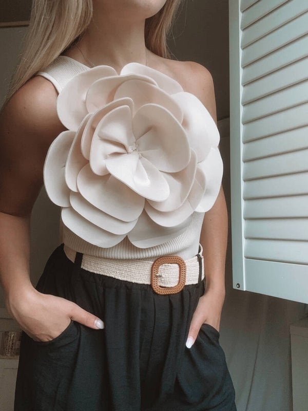 Beige rose top