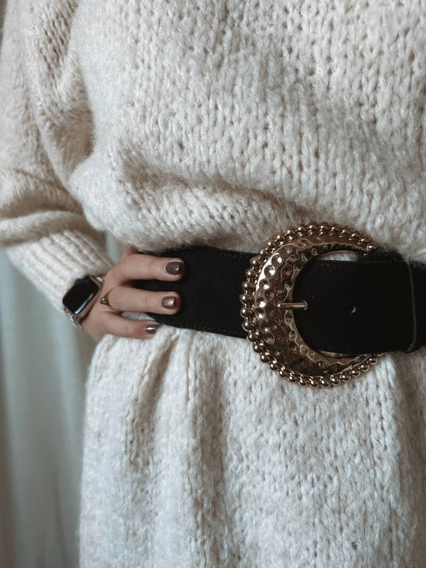 Black golden belt