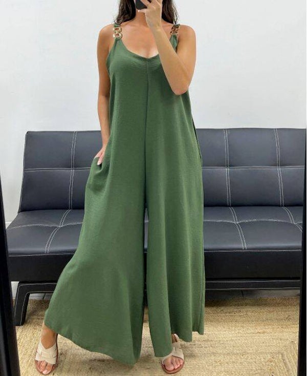 Combinaison oversize 2 poches Kaki