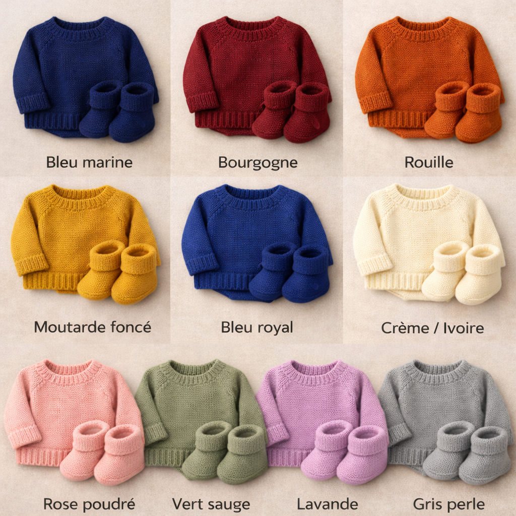🧶 Ensemble Chaussons et chandail