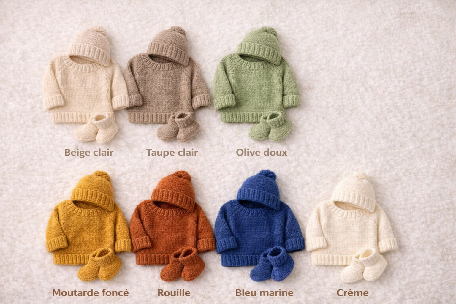 🧶 Ensemble Chausson + tuque + chandail