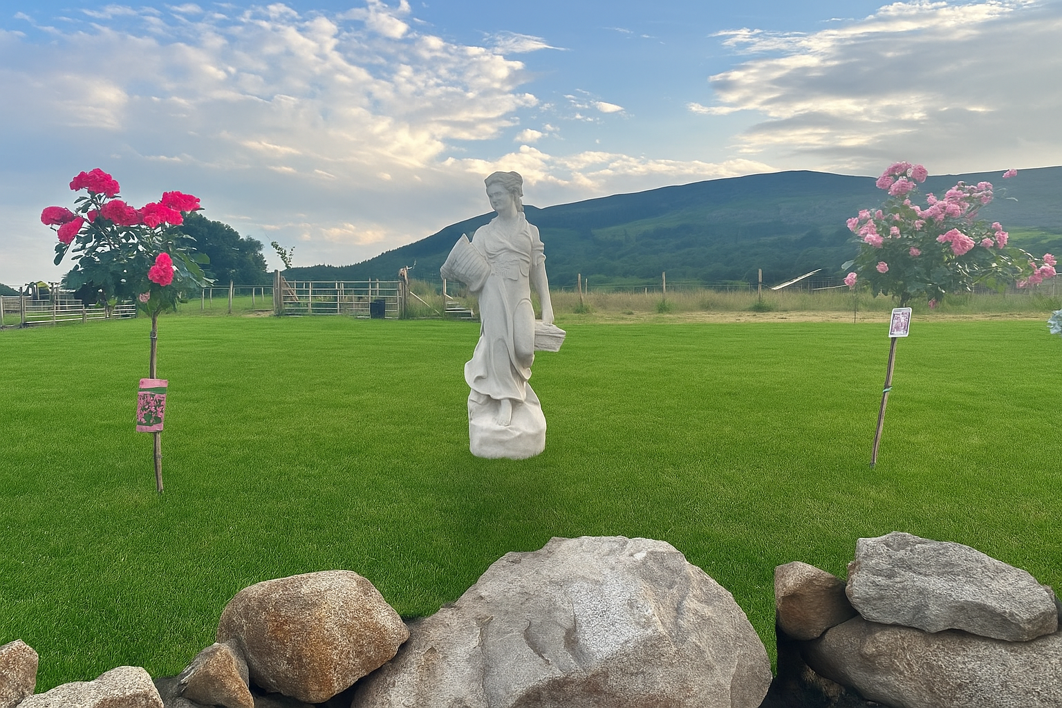 Large 5 foot Greek lady with urn