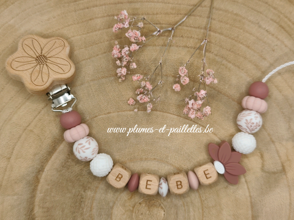 • Attache tétine Fleur de Lotus •