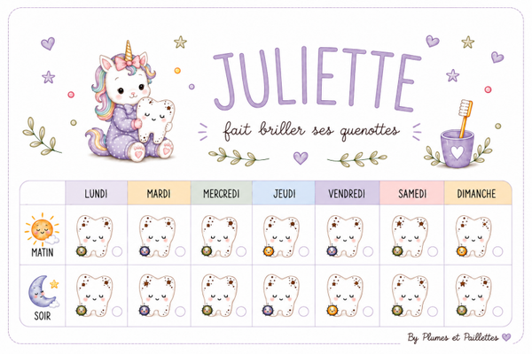 Calendrier du Brossage des dents