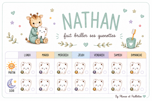 Calendrier du Brossage des dents