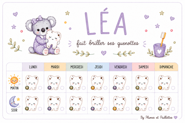 Calendrier du Brossage des dents