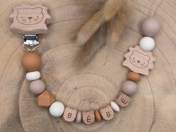• Attache-tétine Classique Lion •
