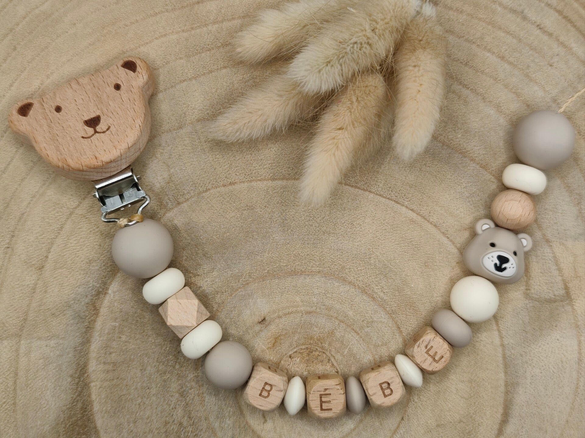 • Attache tétine Classique Ourson •