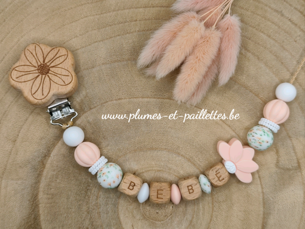 • Attache tétine Fleur de Lotus •