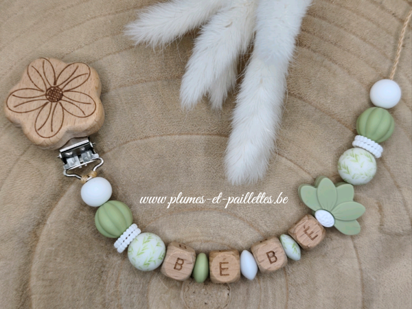 • Attache tétine Fleur de Lotus •