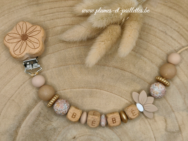 • Attache tétine Fleur de Lotus •