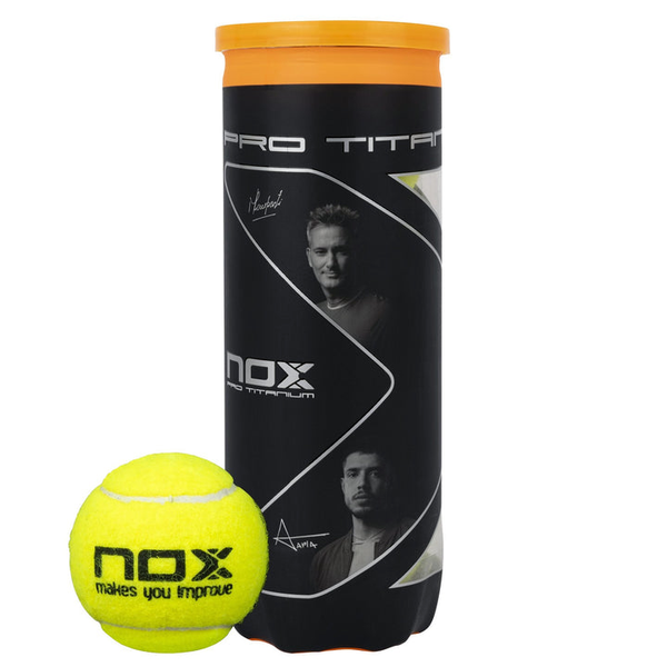 NOX PRO TITANIUM 3 padel balls can