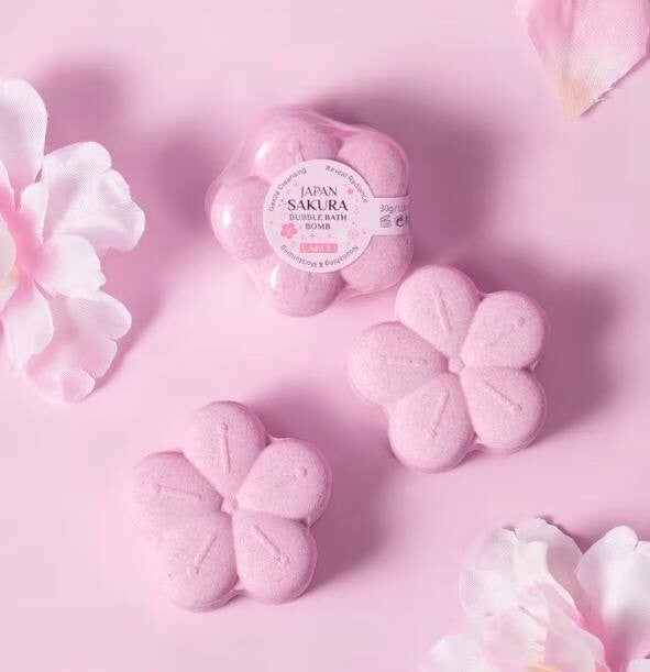 Japan Sakura Bubble Bath Bomb 5-pk. 30g / pr. stk