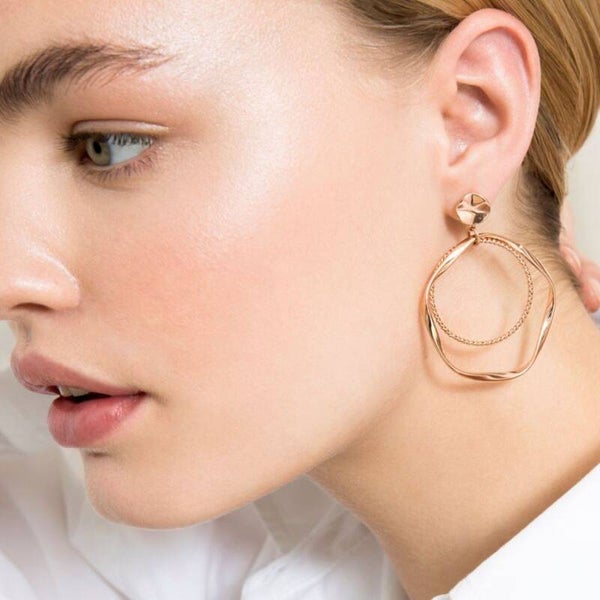 Dori Ohrringe rosevergoldet