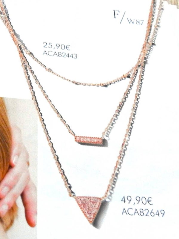Hazel Kette mit Zirkonia Steine in rosegold