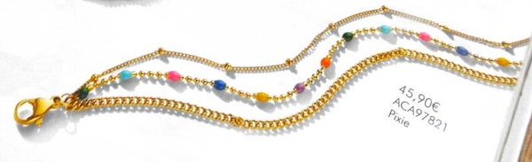 Pixie Armband vergoldet mit Steinchen