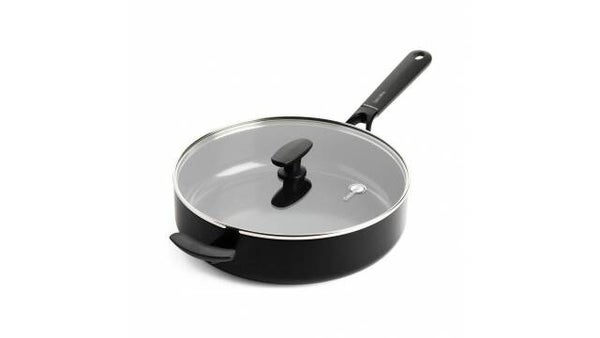 GreenPan Smart Shape Hapjespan met Glazen Deksel 28 cm Zwart