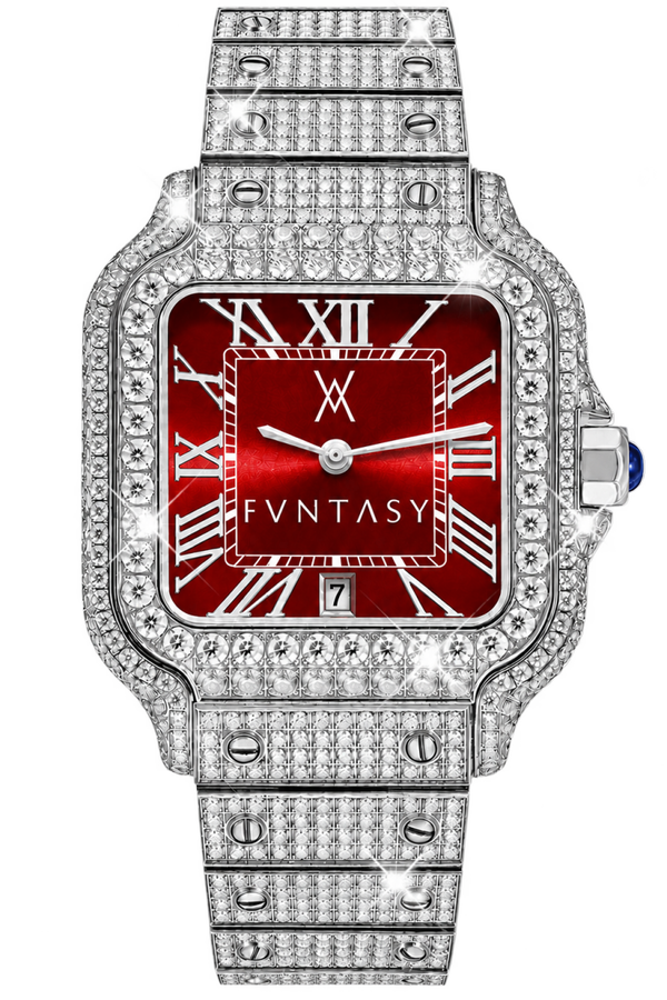BLOODY 🩸 MARY | Personalised Moissanite Watch | Diamond-Tested, Luxury Box & Certificate Papers