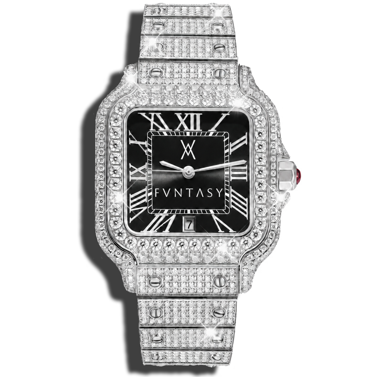 𝐅𝐕𝐍𝐓𝐀𝐒𝐘 𝐎𝐑𝐈𝐆𝐈𝐍 | Personalised Moissanite Watch | Diamond-Tested, Luxury Box & Certificate Papers