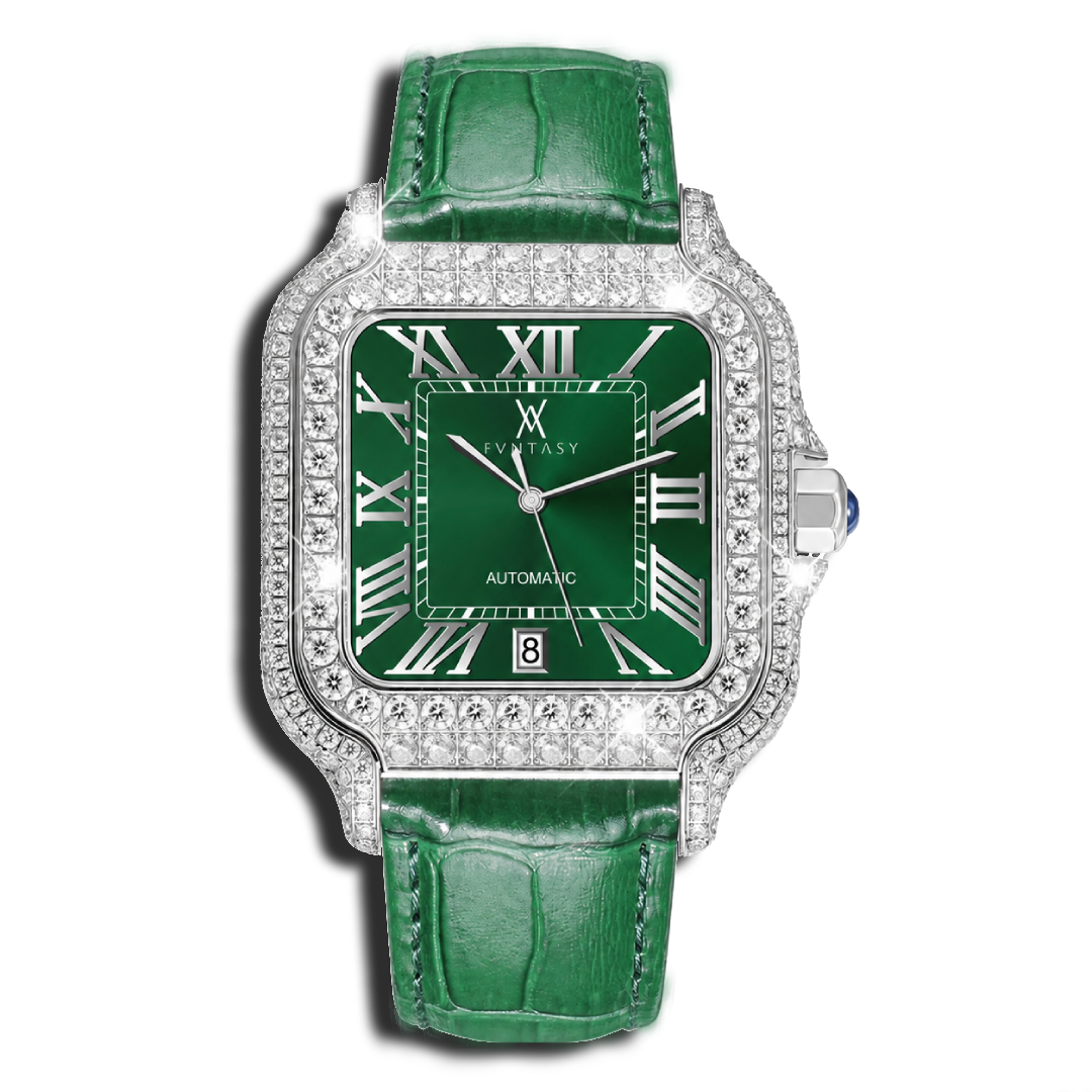 𝙀𝙈𝙀𝙍𝘼𝙇𝘿 𝘿𝙍𝙀𝘼𝙈 ⋆✴︎ Personalised Moissanite Watch | Diamond-Tested, Luxury Box & Certificate Papers