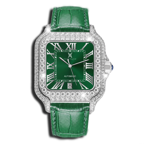 𝙀𝙈𝙀𝙍𝘼𝙇𝘿 𝘿𝙍𝙀𝘼𝙈 ⋆✴︎ Personalised Moissanite Watch | Diamond-Tested, Luxury Box & Certificate Papers