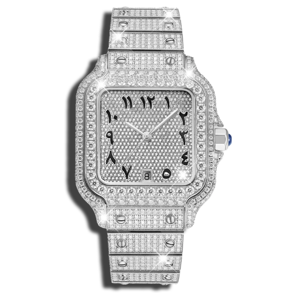 𝘼𝙍𝘼𝘽𝙄𝘾 𝙉𝙄𝙂𝙃𝙏  Personalised Moissanite Watch | Diamond-Tested, Luxury Box & Certificate Papers