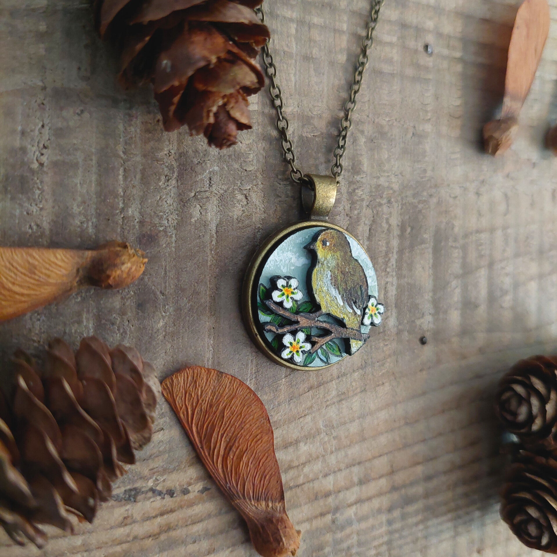 Ketting Geel Vogeltje