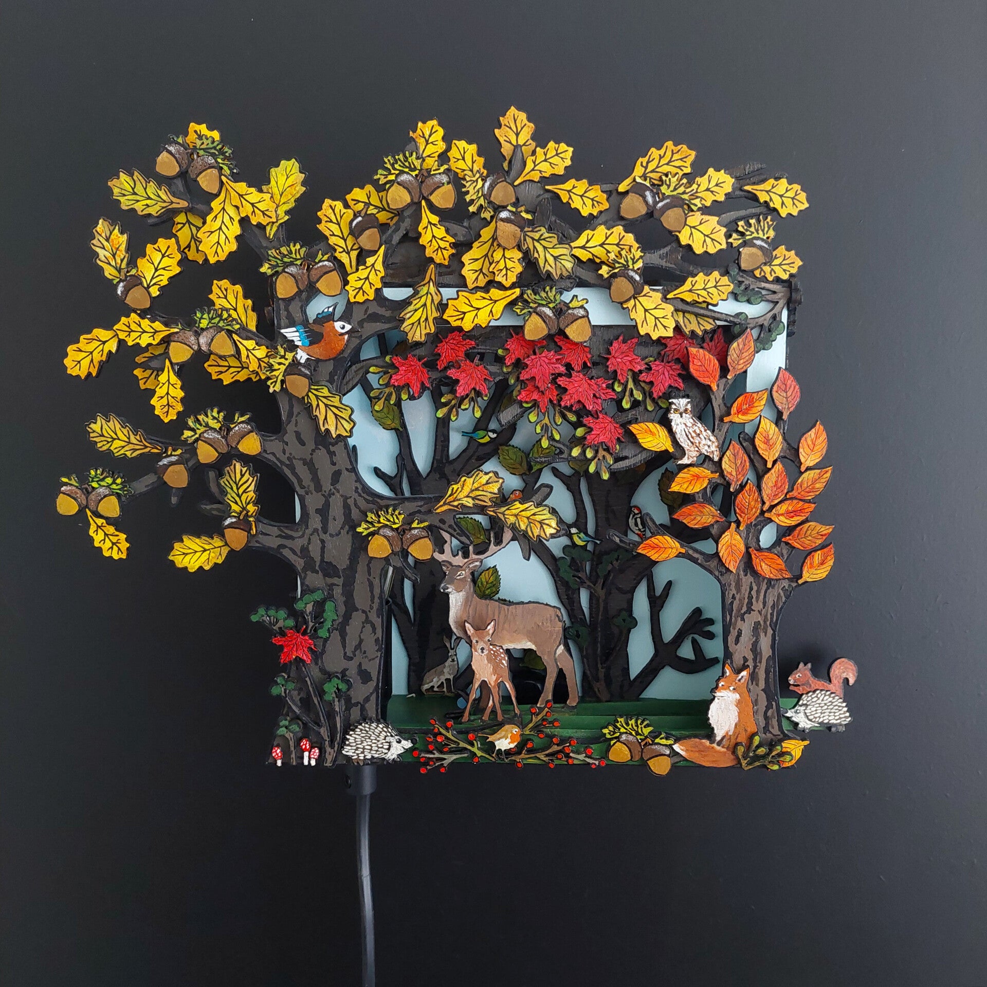 Lamp Bos in de Herfst