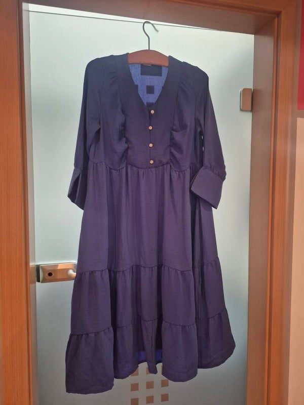 Baumwollkleid in Blau
