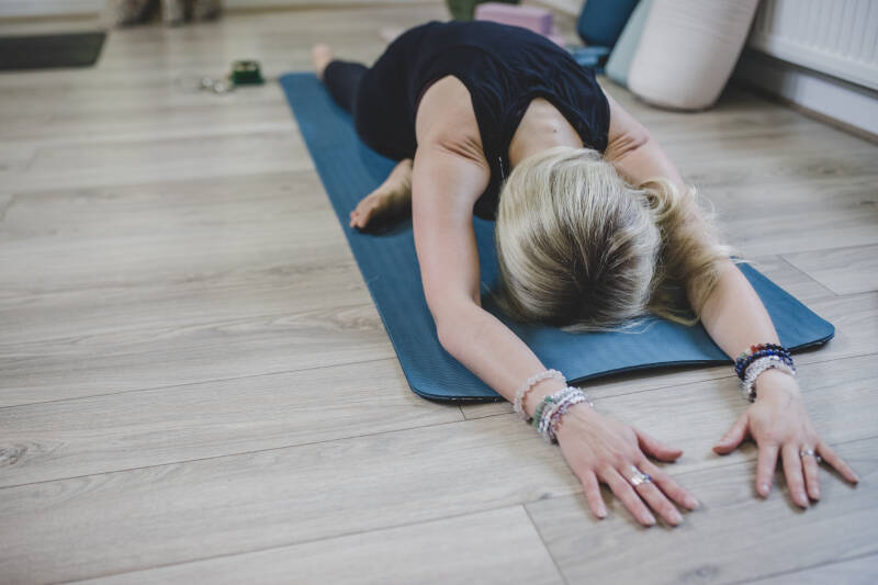 Yin Yoga sleeping swan