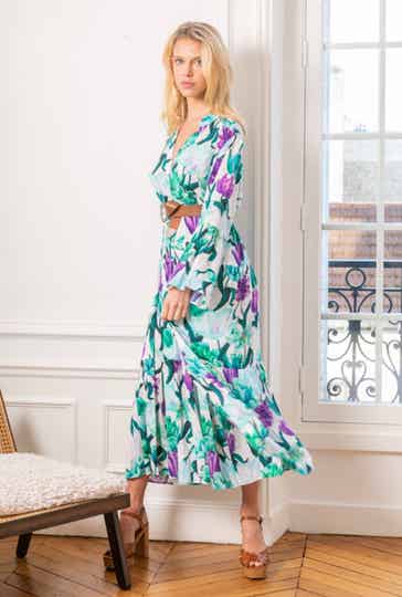 Maxi jurk met lange mouw