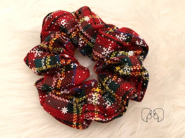 Scrunchie - Kerst rood/groen