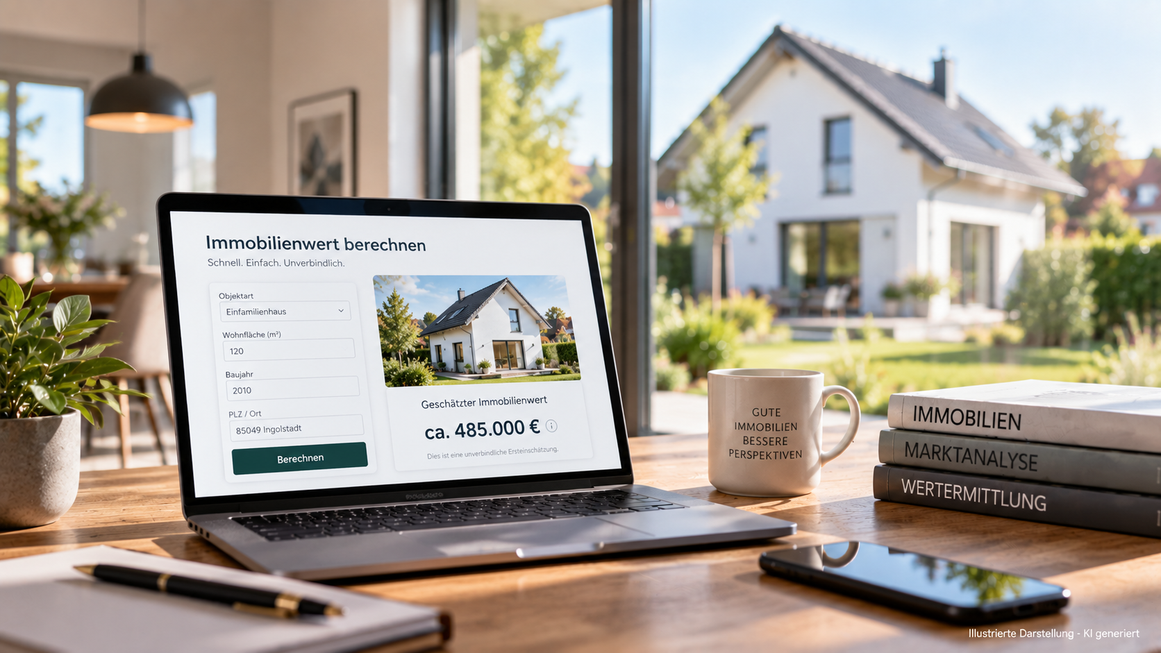 Online-Immobilienbewertung für ein Einfamilienhaus in Ingolstadt