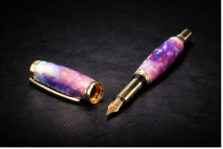 JB Pink Galaxy Fountain Pen