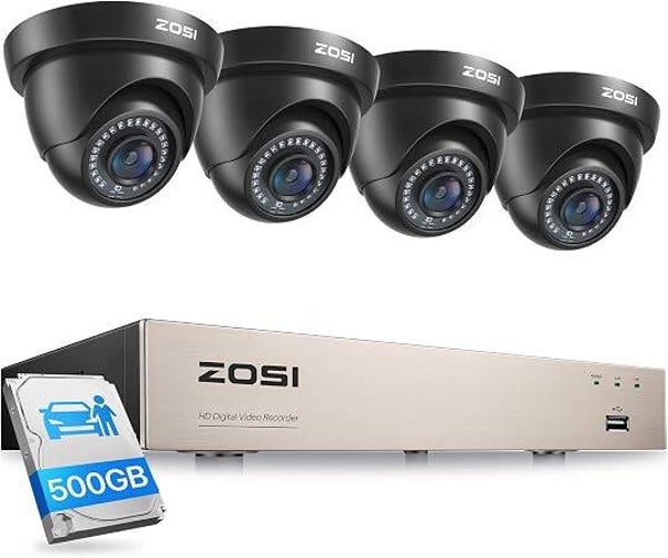ZOSI Système de caméra de sécurité domestique 1080p