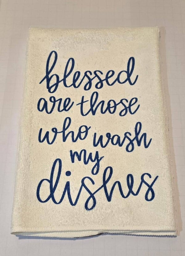 Blessed are those who do the dishes