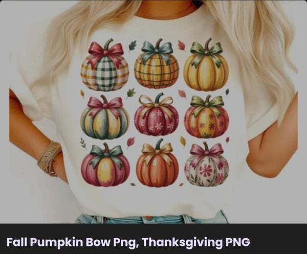 Fall pumpkin bow