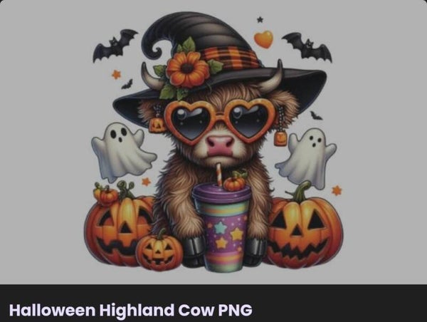 Halloween Highland Cow